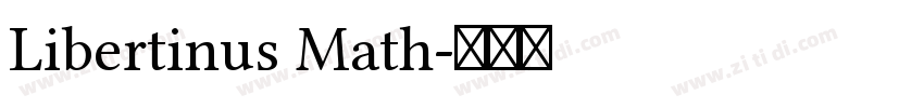 Libertinus Math字体转换